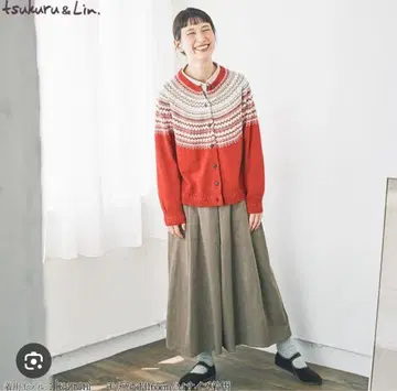 tsukuru&Lin 코듀로이 턱 와이드 팬츠