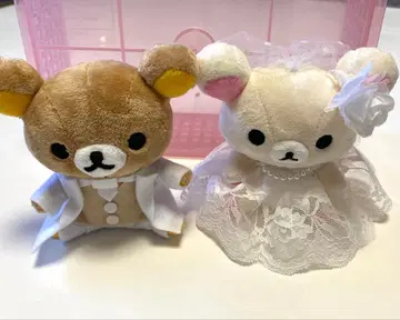 리락쿠마 매달리는 봉제 인형 웨딩 코리락쿠마 세트