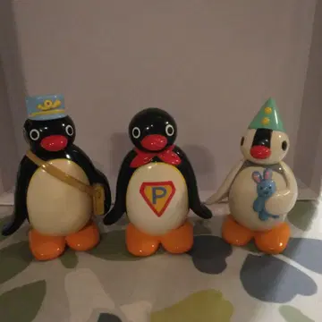 핑구 코스튬 부착 피규어 3체 세트