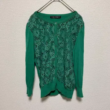 Ketty 케티 레이스 절개 가디건 그린 M 사이즈