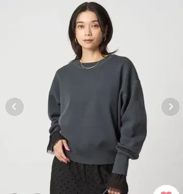 크루넥 니트 풀오버