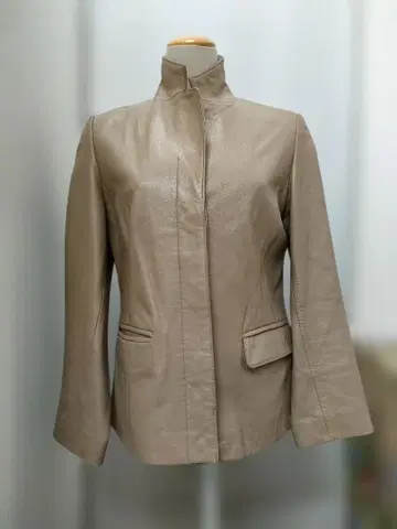 JOSEPHINE 베이지 가죽 자켓