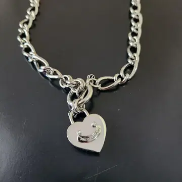 JUICY COUTURE 하트 체인 목걸이 실버