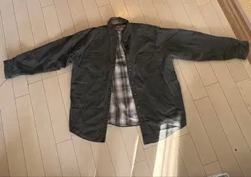 다크 그레이 밀리터리 자켓 플란넬 라이너 포함