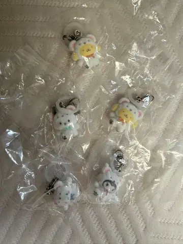 산리오 캐릭터 메지루시 액세서리 후와후와 스노우