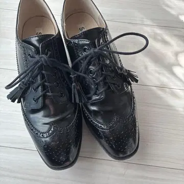 SNIDEL 블랙 옥스퍼드 신발