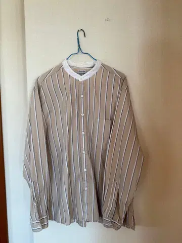 스티븐 앨런 노카라 셔츠 M 사이즈 베이지