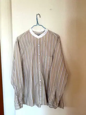 스티븐 앨런 노카라 셔츠 M 사이즈 베이지