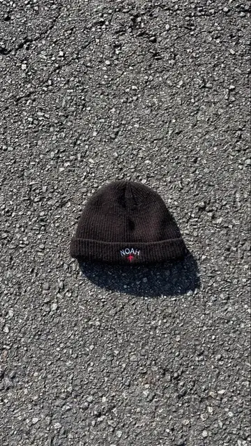 NOAH 블랙 니트 모자