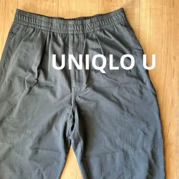 UNIQLO U 유니클로 라이트웨이트 맨투맨 와이드 팬츠 L 그레이