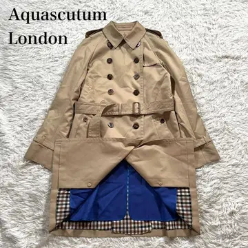 시착만 한 상품 아쿠아 스큐텀 트렌치코트 블루 파랑 라이너 벨트