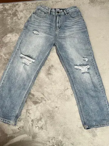 PUNYUS / 데미지 데님 팬츠 / 사이즈 2