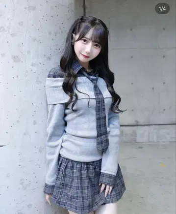 RESEXXY 셔츠 레이어드 니트탑 스커트 셋업 새상품