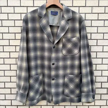 60s PENDLETON 펜들턴 옴브레 체크 테일러드 자켓