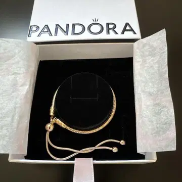 PANDORA 핑크 골드 팔찌 슬라이드식