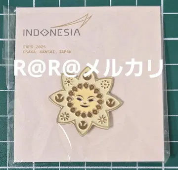 만박 EXPO2025 인도네시아관 핀 배지 화이트 인도네시아 파빌리온