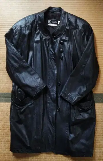 잉글랜드 라무 가죽 코트 여성용 L