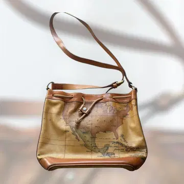 플리마클라세 이탈리아제 지도 도안 숄더 백