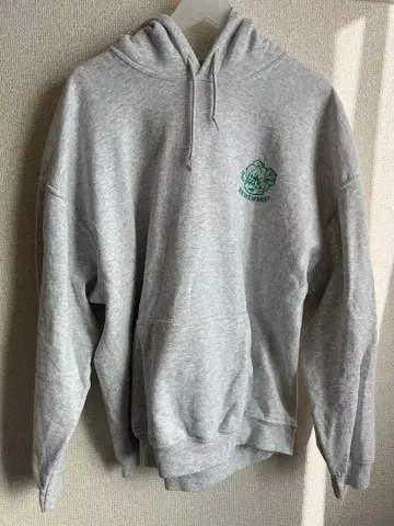 그레이 후드 부착 후드티 REMEMBER?