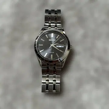 SEIKO 솔라 시계 블랙
