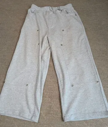 FFEIN 더블니 패기 스웨트 팬츠 애쉬 그레이 M