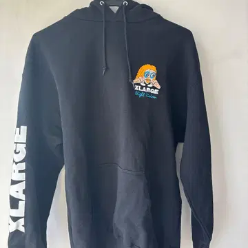 XLARGE 블랙 후드티 M 사이즈 남녀 공용