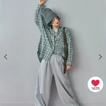 새상품 니코앤드 맨투맨 배럴 팬츠 그레이