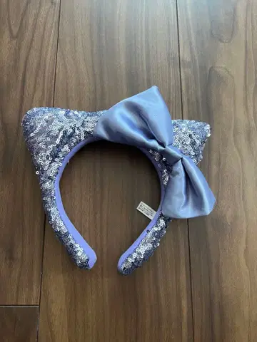 [ USJ ] 고양이 귀 머리띠 보라색 스팽글