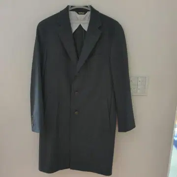 Paul Stuart 다크 그레이 체스터 코트