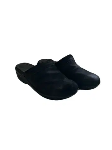 천연 가죽 스웨이드 사보 블랙