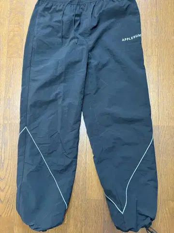 APPLEBUM 블랙 와이드 팬츠