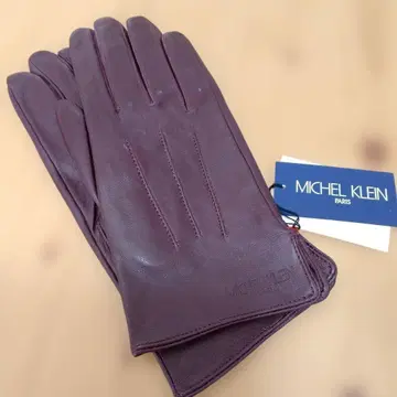 [ 미사용품 ] MICHEL KLEIN 버건디 가죽 장갑