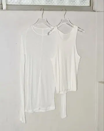 레이어드 시어 롱 티셔츠