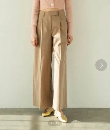 LIBJOIE 치노 팬츠 로우라이즈 와이드 치노