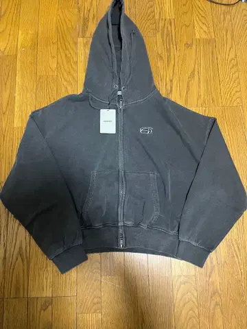 ADAMASTE 그레이 후드 부착 후드티