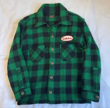 텐더 로인 버팔로 체크 블록 그린 와펜 본점 한정판