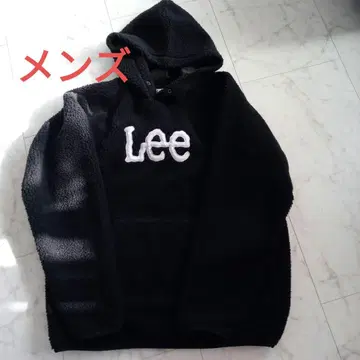 리 블랙 보아 아우터 후드티