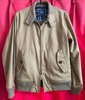 BEAMS 집업 블루종 M 사이즈 베이지