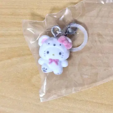 산리오 메지루시 액세서리 복슬복슬 스노우 헬로키티