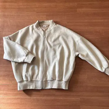 어반 리서치 스웨이드 조 집업 블루종 베이지 프리 사이즈