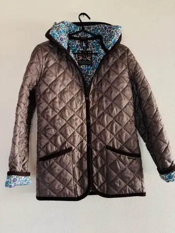 LAVENHAM 퀼팅 자켓 브라운 영국제 안쪽 리버티