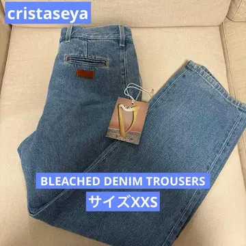 cristaseya BLEACHED DENIM TROUSERS