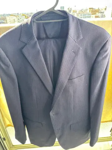 THE SHOP TK 네이비 스트라이프 비즈니스 정장