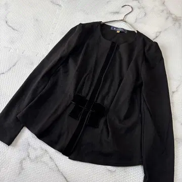 새상품급 엠즈 그레이시 M'S GRACY 노카라 자켓 블랙 M