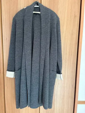 iCB 그레이 롱 가디건 L