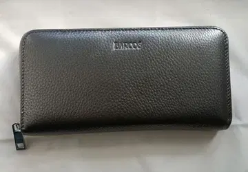 미사용 BARCOS 그레이 메탈릭 장지갑