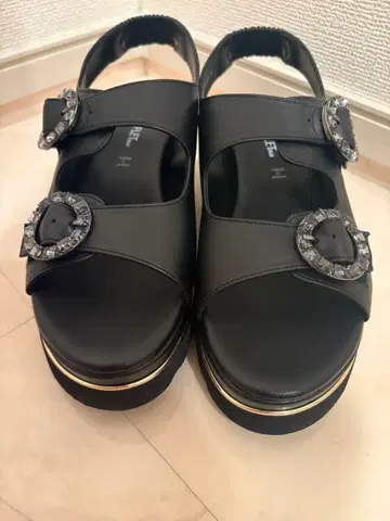 REFLET 블랙 샌들 L 사이즈
