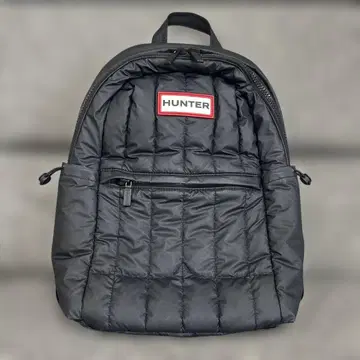 HUNTER 퀼팅 블랙 백팩