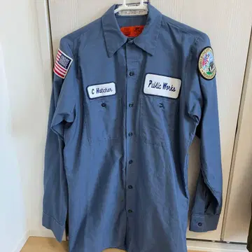 RED KAP 워크 셔츠 그레이 C. Hatcher