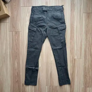 에디션 카고 슬랙스 슬랙스 카고 팬츠 그레이 M 사이즈